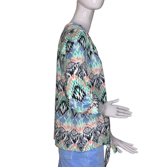 Cocomo Blouse Pullover 3/4 Sleeve Multicolor Size S - Picture 7 of 8